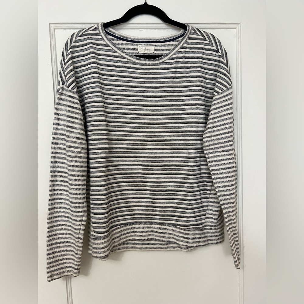 Lou & Grey Striped Sweatshirt Top